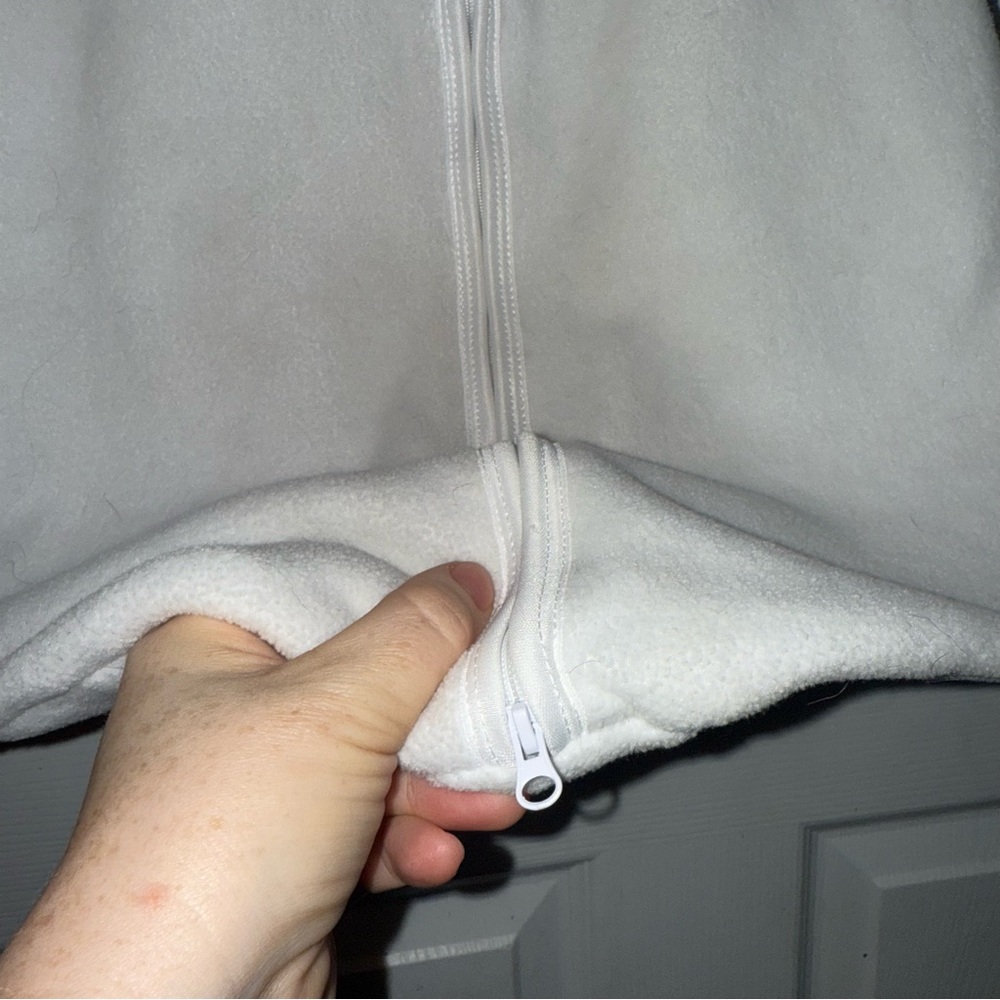 White Sleeveless Baby Sleep Sack - Picture 2 of 4